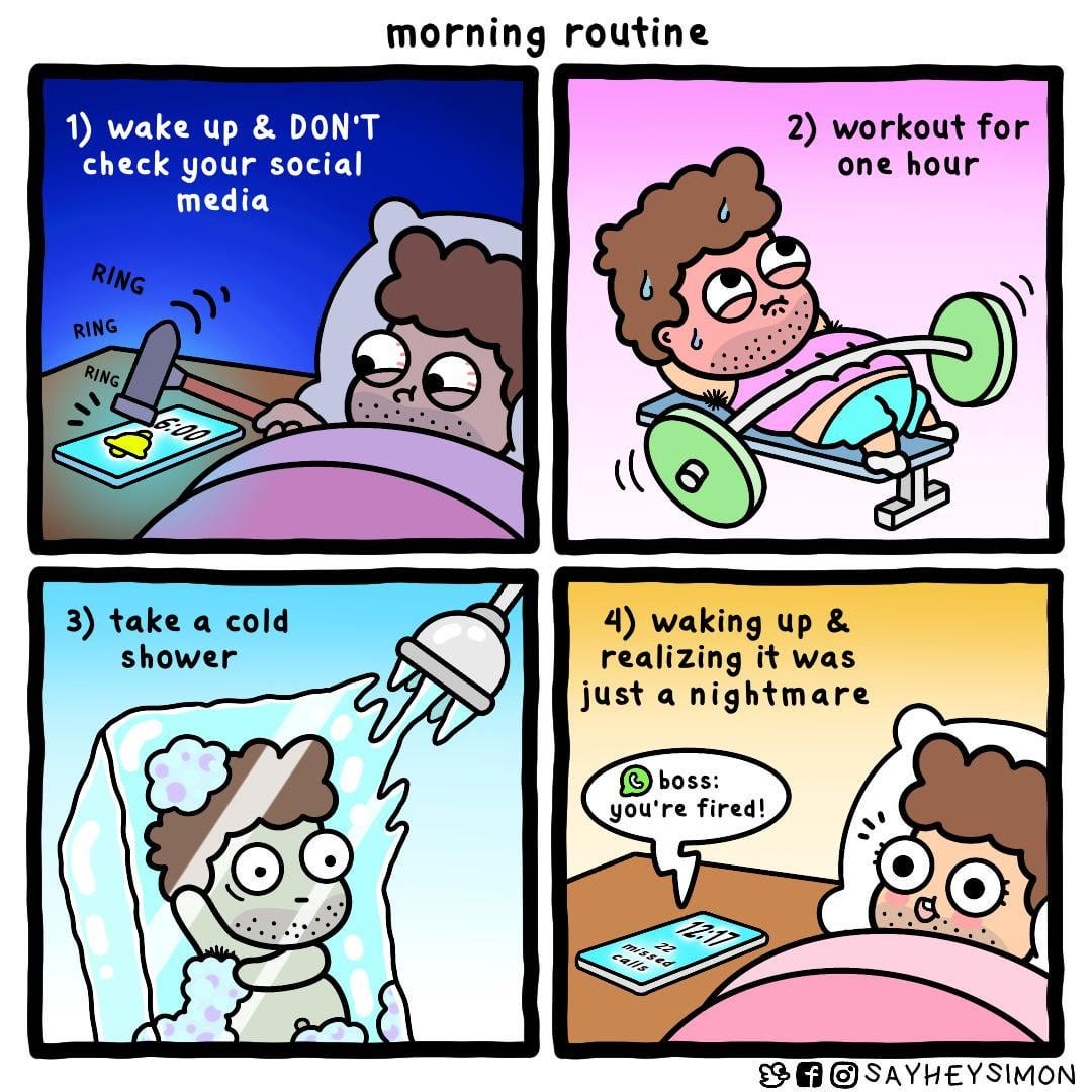 morning routine : r/funny