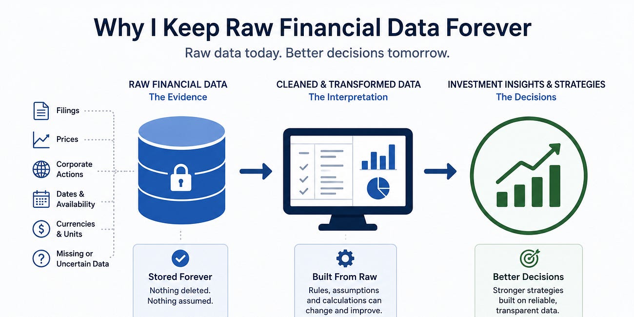 Why I Keep Raw Financial Data Forever