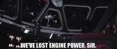 YARN | We've lost engine power, sir. | Rogue One: A Star Wars Story (2016)  | Video clips by quotes | 9a844655 | 紗
