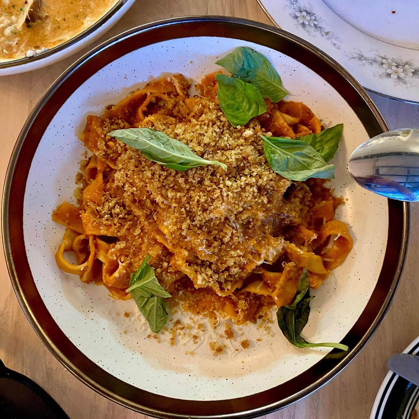 May be an image of pasta