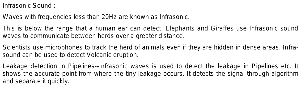 what are the uses of infrasonic sound? what are the uses of infrasonic sound?
