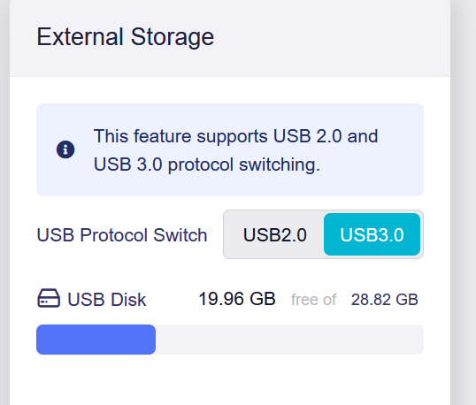 Attaching external storage to Flint 3