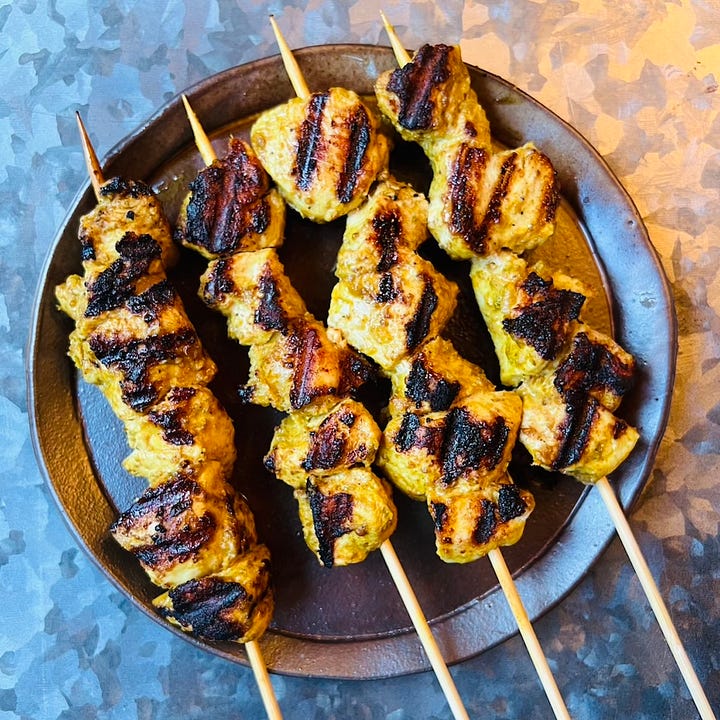 chicken tikka skewer