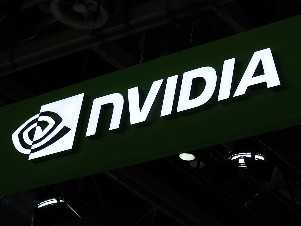 the NVIDIA booth at the 3rd China International Supply Chain Expo in Beijing, China, on July 20, 2025 the NVIDIA booth at the 3rd China International Supply Chain Expo in Beijing, China, on July 20, 2025