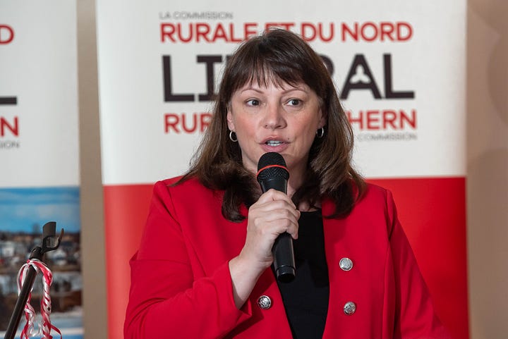 Carleton MP Bruce Fanjoy and 2025 Lanark–Frontenac Liberal Candidate Michelle Foxton