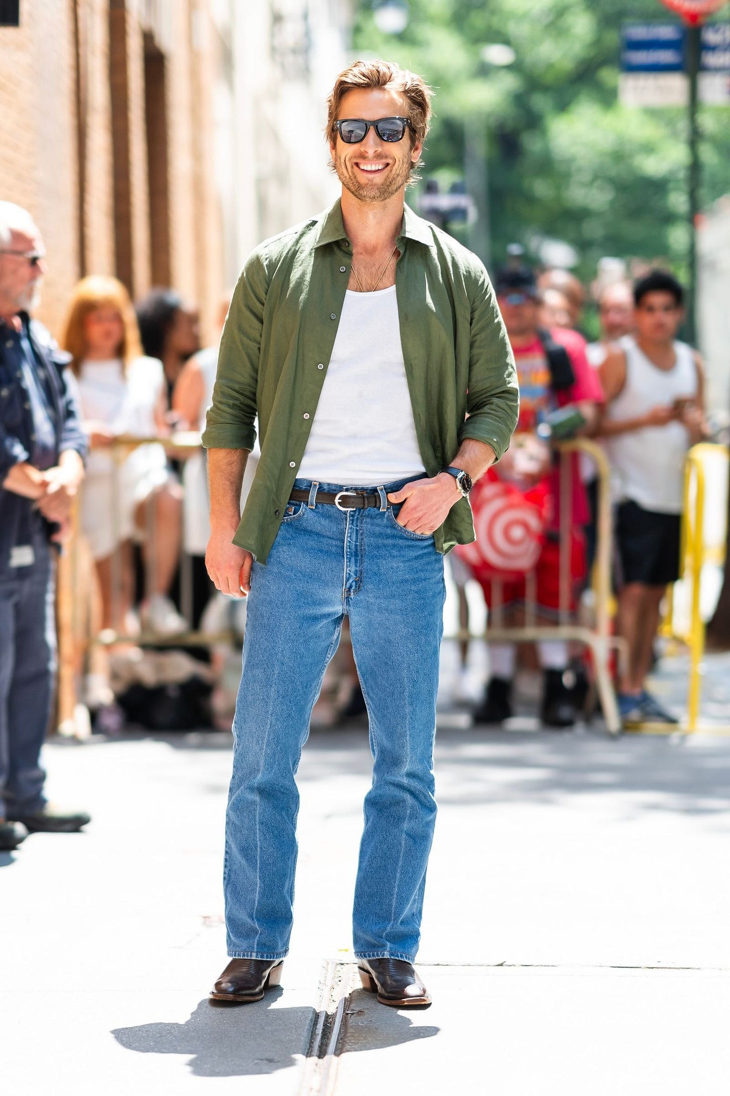 Glen Powell has found his template for mega solid fits | British GQ