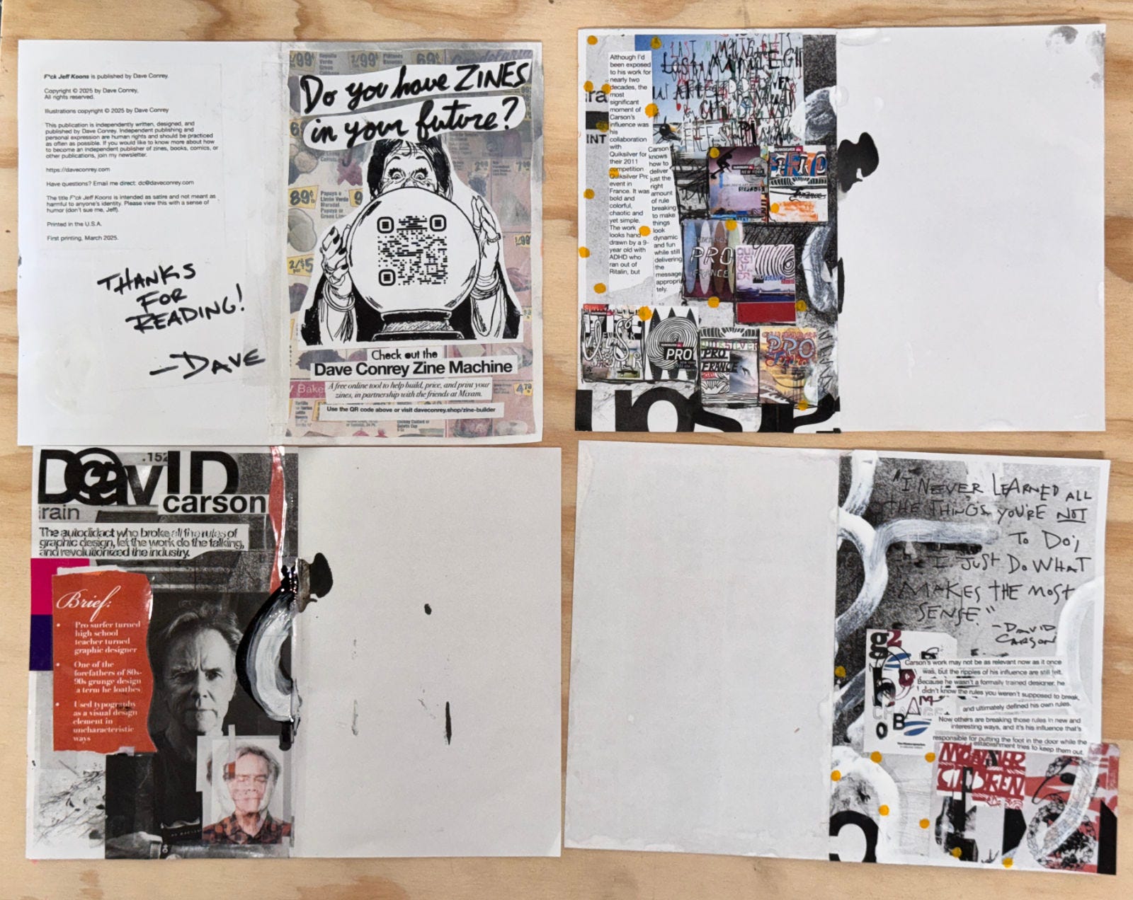 The Biggest Mistakes I Made With My Zine - by Dave Conrey