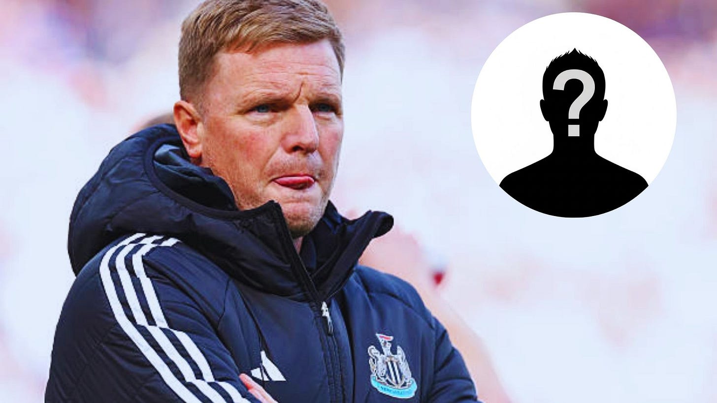 Eddie Howe looks on from the sidelines for Newcastle