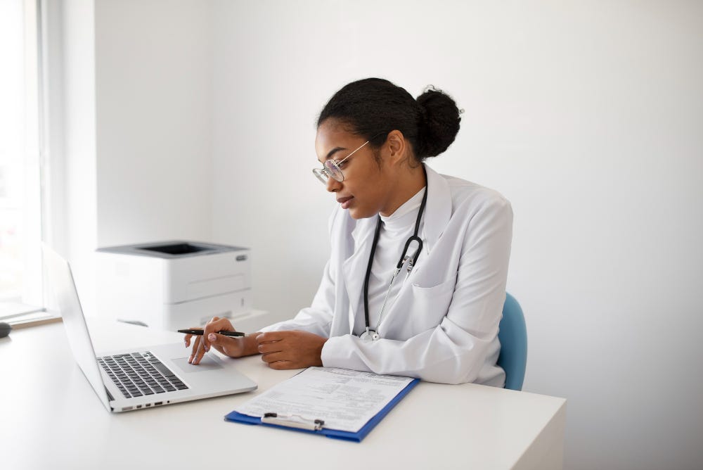 <a href="https://www.freepik.com/free-photo/side-view-doctor-walking-with-laptop_33752812.htm#fromView=search&page=2&position=18&uuid=2a1837a7-d1d7-4c64-b289-1db50a0abcb4">Image by freepik</a>
