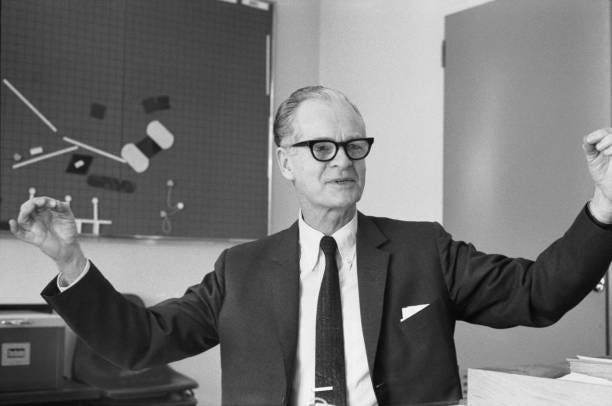 American psychologist, behaviorist, author, inventor, and social philosopher B. F. Skinner poses for a portrait on March 28, 1969 in New York City,...