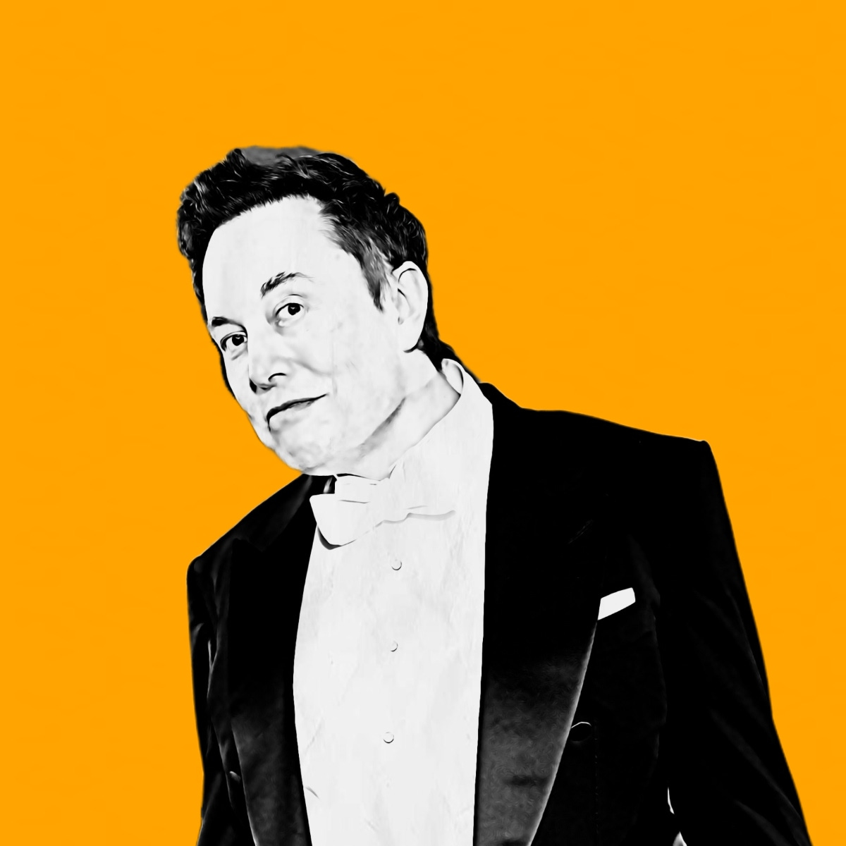 An illustration of Elon Musk.