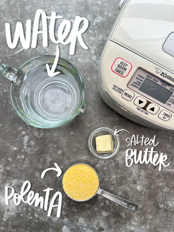 This rice cooker polenta recipe is an easy, hands-off way to make creamy polenta without constant stirring, perfect for weeknight dinners and meal prep.