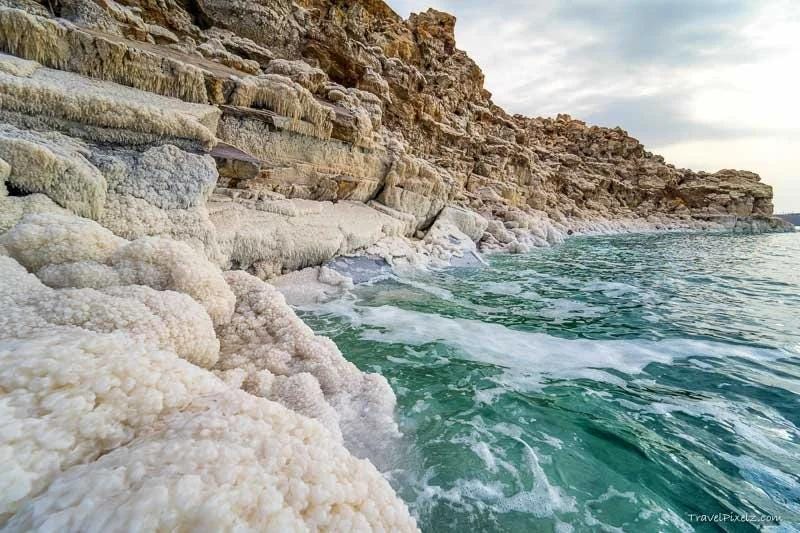 Sea salt scrub treatment at the Dead Sea, Jordan. Sea salt scrub treatment at the Dead Sea, Jordan.