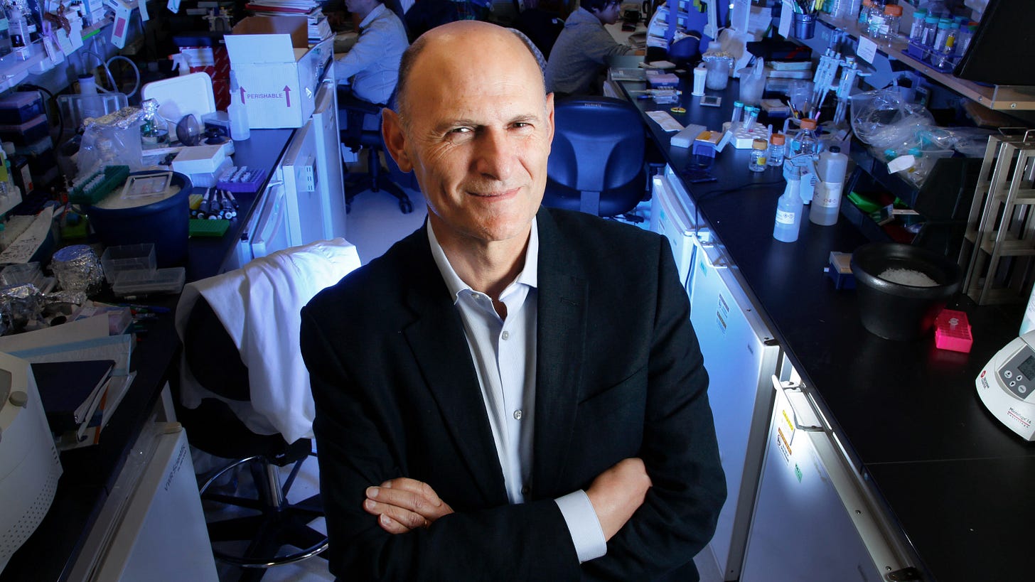 Juan Carlos Izpisua Belmonte stands in his lab at the Salk Institute in 2016