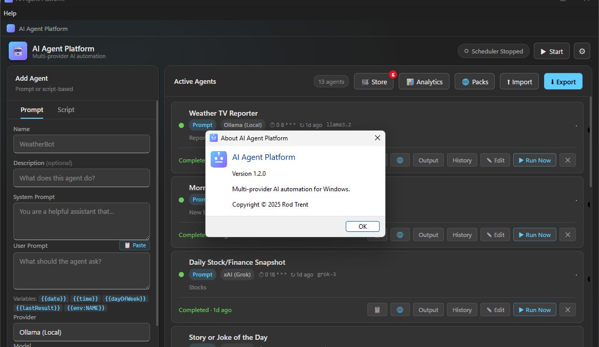 AI Agent Platform v1.2.0: Smarter Agents, Safer Keys, and a Store