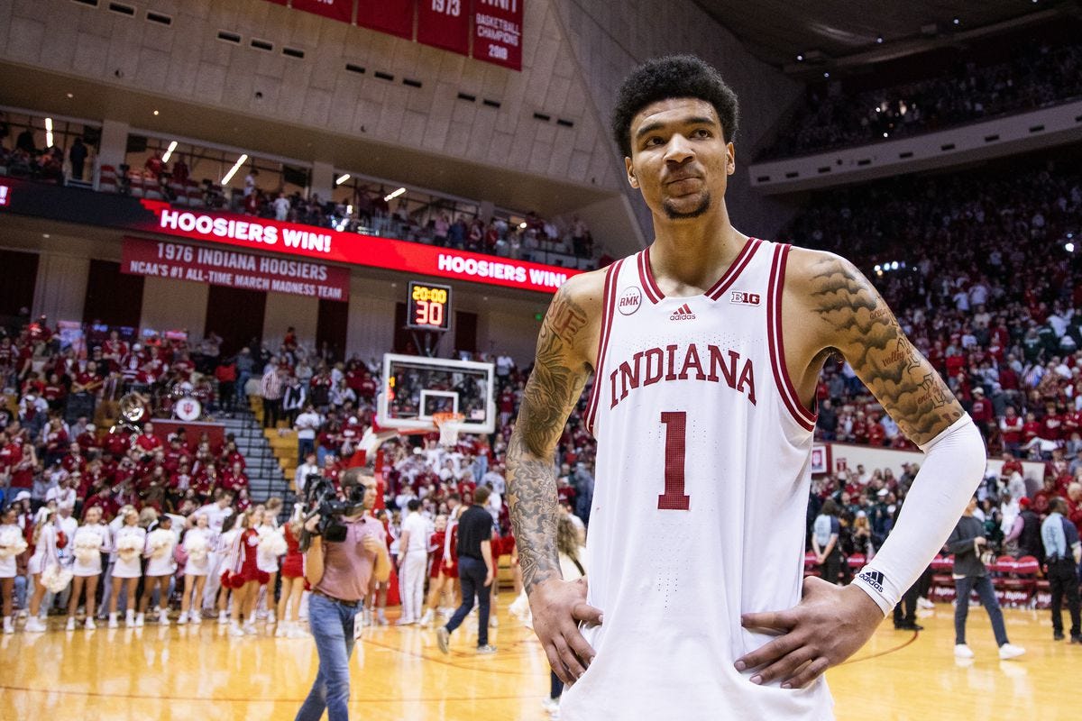 2024 NBA Draft: Indiana's Kel'el Ware is one of the most intriguing  developmental bigs the Sixers could target - Liberty Ballers