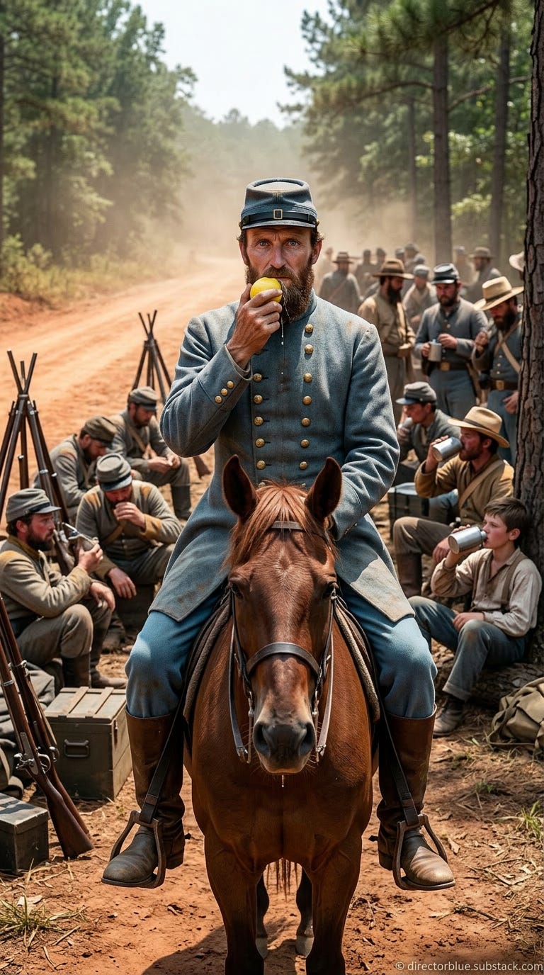 next scene - same subject - IMAGE PROMPT FOR HISTORIC REENACTMENT EDUCATIONAL SERIES (First Battle of Bull Run) (1861) Photographic hyper-realistic 9x16 portrait format Mid-morning 830 AM blazing Virginia sun July 21 1861 Brigadier General T_image_1 next scene - same subject - IMAGE PROMPT FOR HISTORIC REENACTMENT EDUCATIONAL SERIES (First Battle of Bull Run) (1861) Photographic hyper-realistic 9x16 portrait format Mid-morning 830 AM blazing Virginia sun July 21 1861 Brigadier General T_image_1