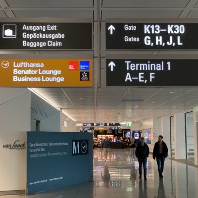 Lufthansa T2 Schengen Munich Senator Lounges