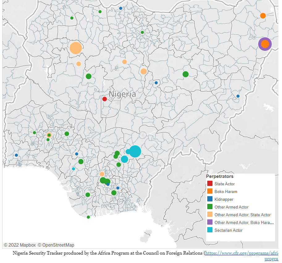 CFR's Nigeria Security Tracker Weekly Update: June 11-June 17, 2022