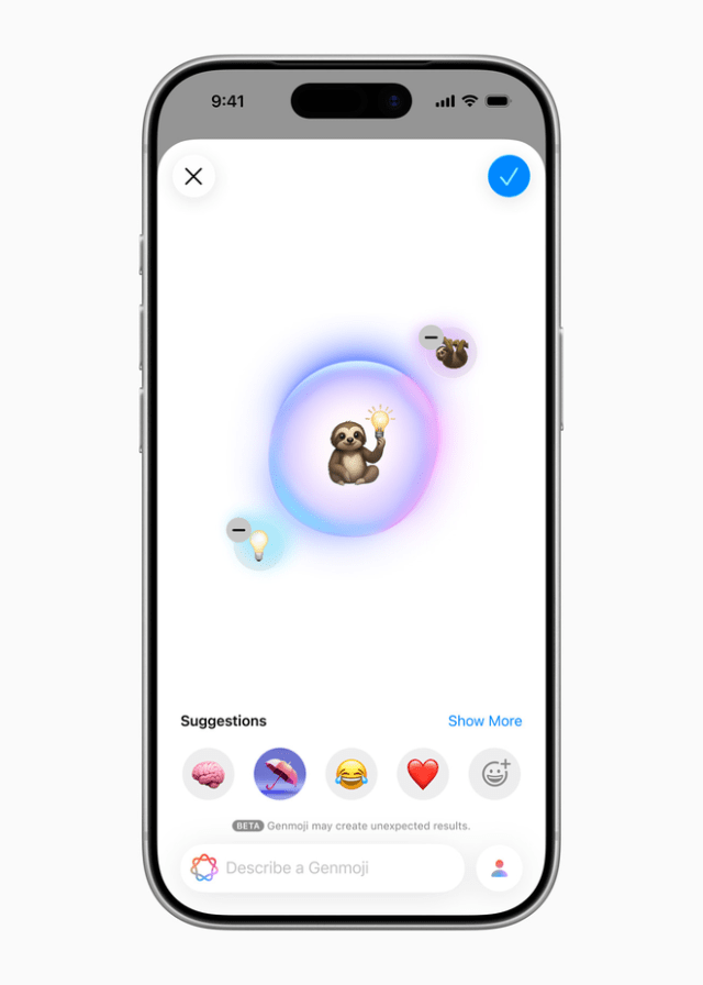 Users can now mix together emoji and combine them with descriptions to create a brand-new Genmoji.
