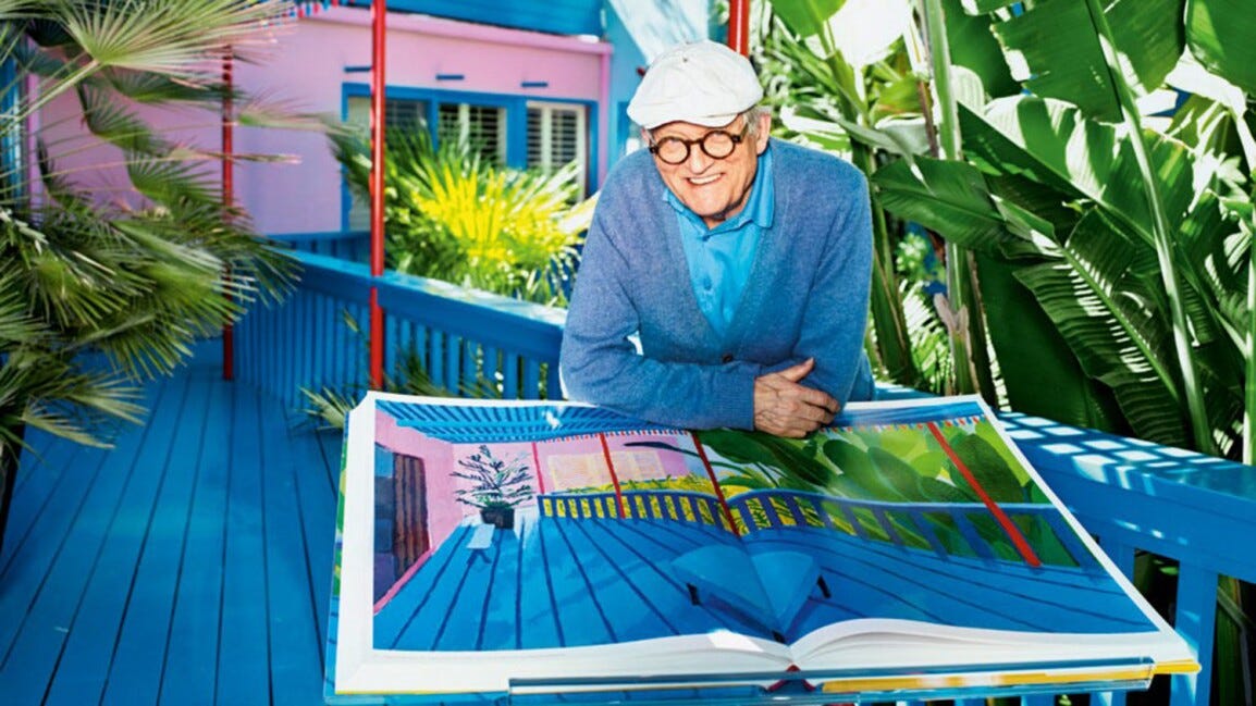 David Hockney en Los Ángeles, 2016. Foto Matthias Vriens
