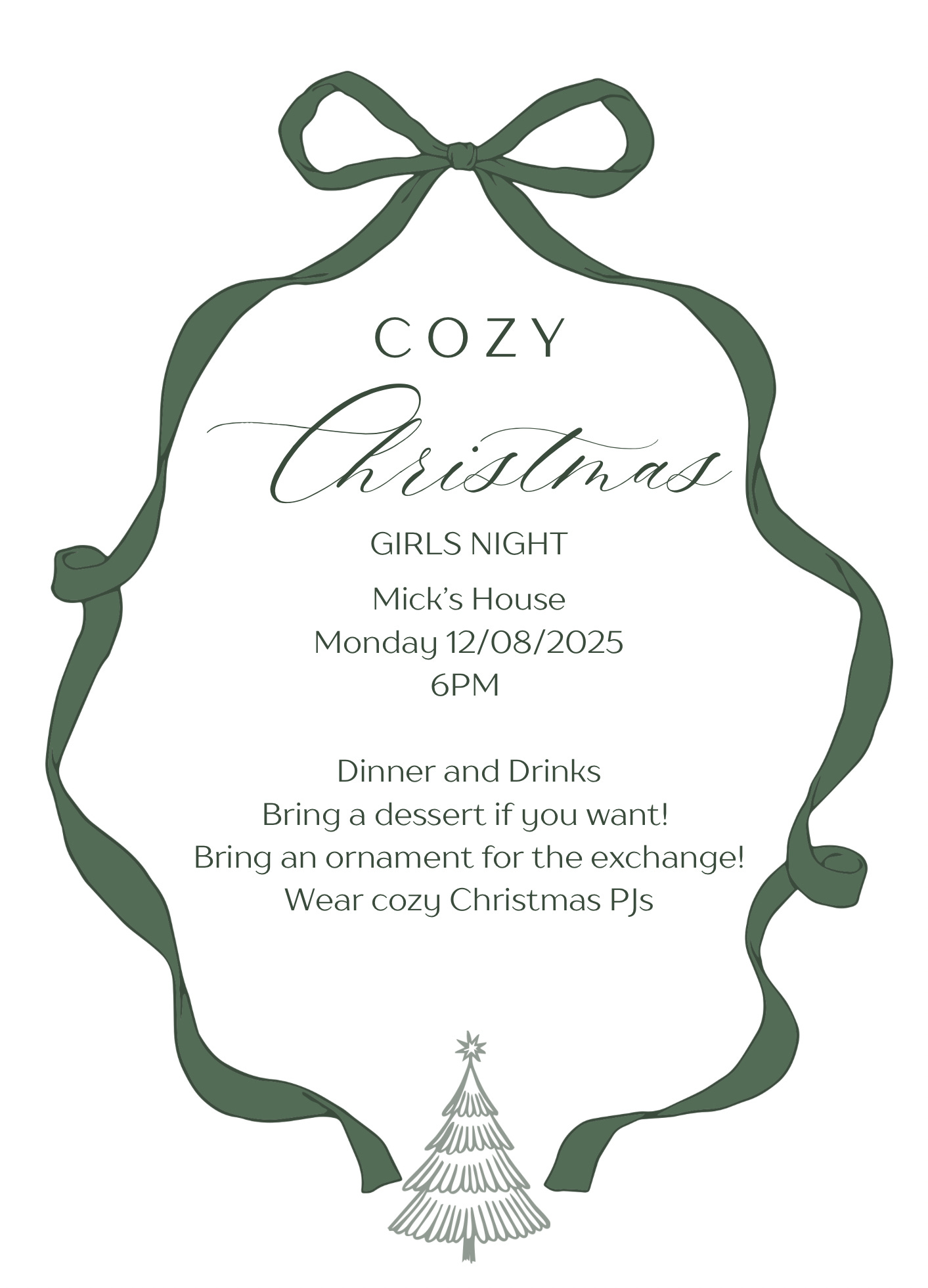 christmas party dress code wording Christmas Party Invitation, Style CPI-11  IPV Studio