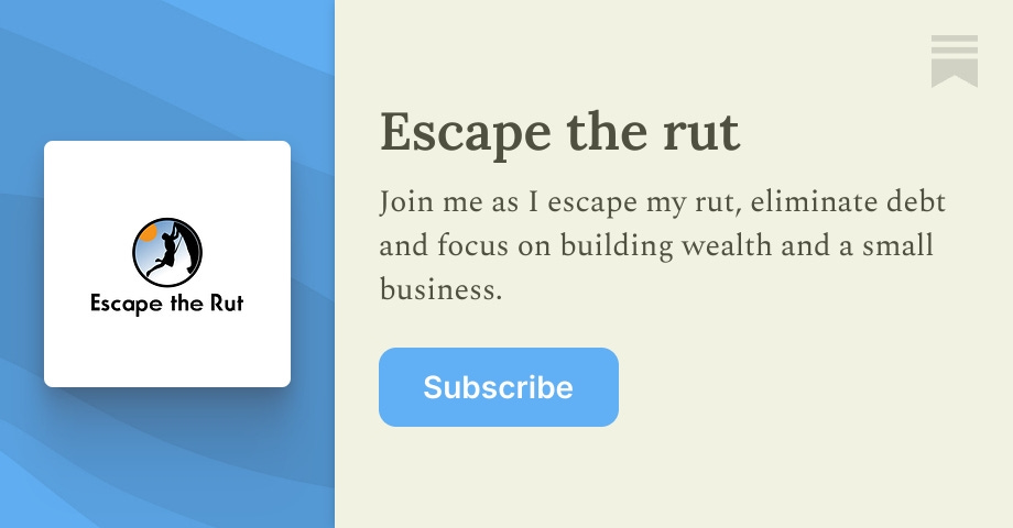 Escape Key Substack Escape the rut | John Thomas | Substack
