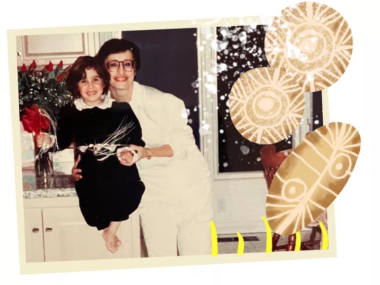 Photo illustration of Natalie Jabbar and her mother.