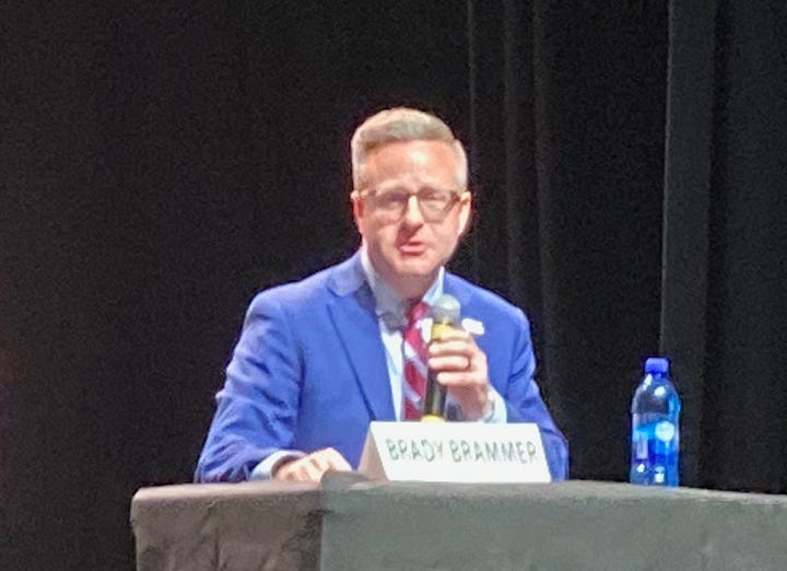 Brady Brammer and Kelly Smith, GOP primary candidates for Utah Senate District 21