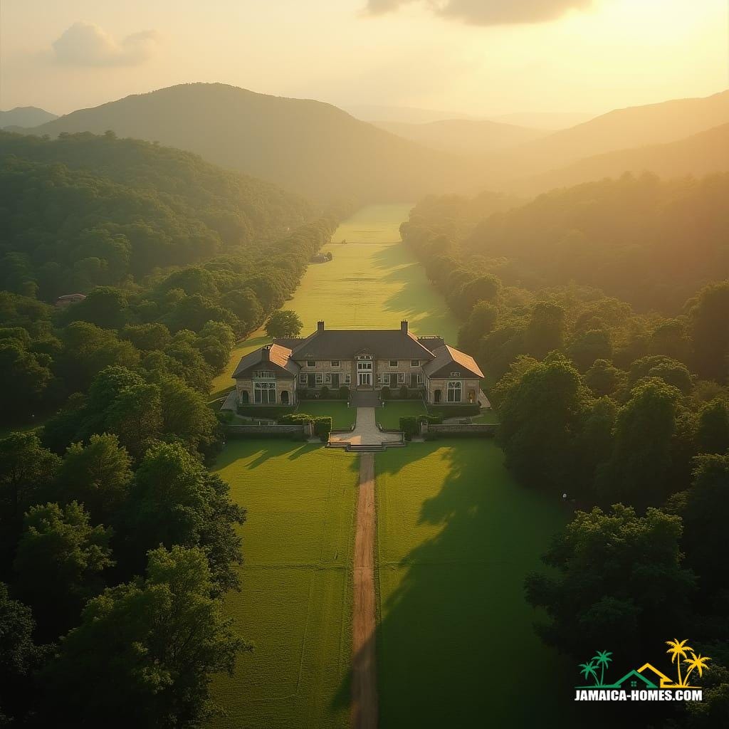 A grand, sprawling estate, reminiscent of 17th century Jamaican plantations, bathed in warm, golden light, with subtle film grain and a slight vignette, evoking a sense of nostalgia and history. The camera, positioned as if shot on a v-raptor XL, captures the vast, rolling hills and lush greenery of the plantation, with the soft focus of 35mm film. The atmosphere is thick with the weight of legacy, as the remnants of colonial-era architecture stand juxtaposed with the natural beauty of the island. The image is a cinematic masterpiece, with dramatic lighting and a color grade that echoes the epic stories of the past. Influenced by the styles of Terrence Malick, Alejandro González Iñárritu, and Roger Deakins, this shot is a poignant reflection on the complex histories tied to these properties, and the ongoing challenges of land rights and redistribution. A grand, sprawling estate, reminiscent of 17th century Jamaican plantations, bathed in warm, golden light, with subtle film grain and a slight vignette, evoking a sense of nostalgia and history. The camera, positioned as if shot on a v-raptor XL, captures the vast, rolling hills and lush greenery of the plantation, with the soft focus of 35mm film. The atmosphere is thick with the weight of legacy, as the remnants of colonial-era architecture stand juxtaposed with the natural beauty of the island. The image is a cinematic masterpiece, with dramatic lighting and a color grade that echoes the epic stories of the past. Influenced by the styles of Terrence Malick, Alejandro González Iñárritu, and Roger Deakins, this shot is a poignant reflection on the complex histories tied to these properties, and the ongoing challenges of land rights and redistribution.