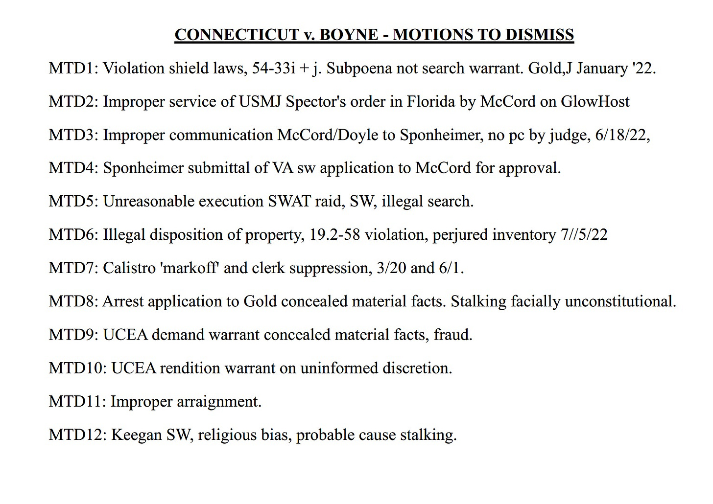 CT v. Boyne - MTDs CT v. Boyne - MTDs