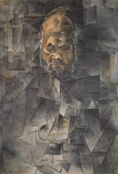 Picasso portrait Ambroise Vollard 1910 cubist Picasso portrait Ambroise Vollard 1910 cubist