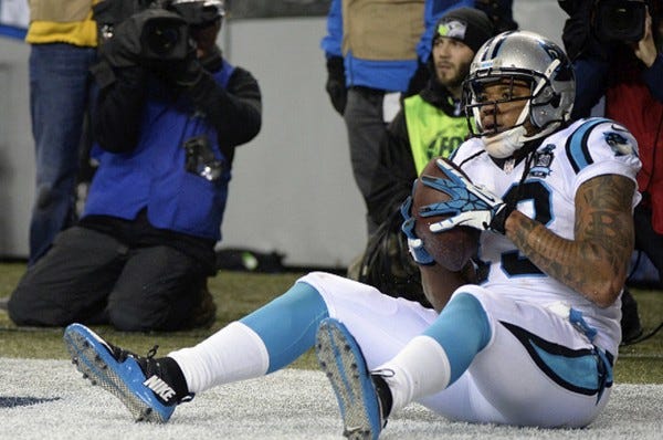 kelvin benjamin scores big for panthers 2015 nfl divisonals kelvin benjamin scores big for panthers 2015 nfl divisonals