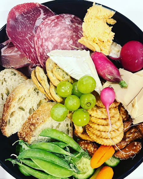 6 photos of snack plates and meals that took little effort to make
