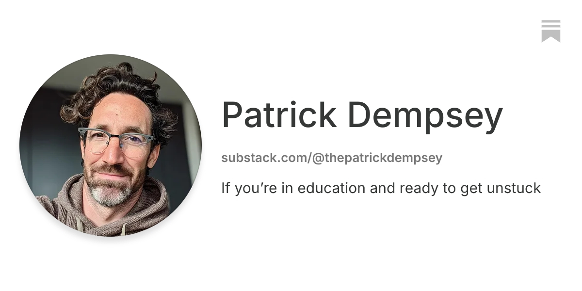 Patrick Dempsey | Substack