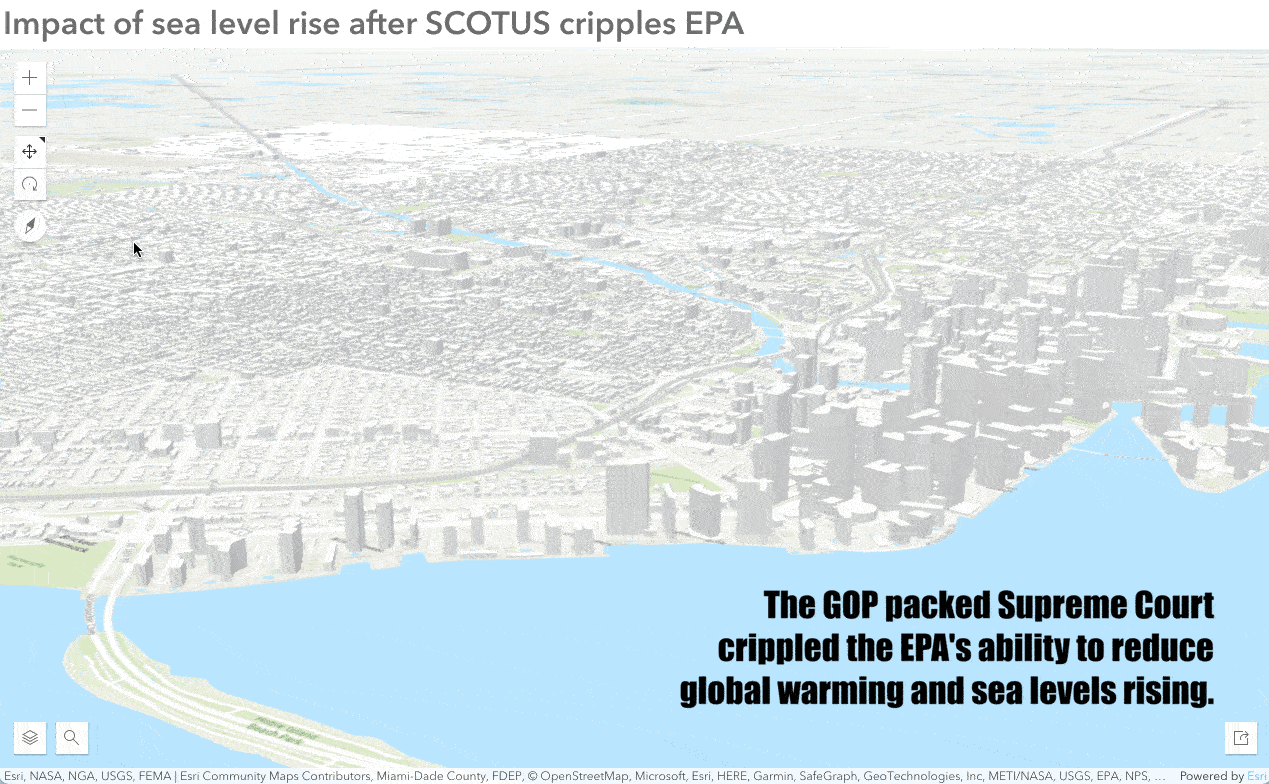 GOP packed Supreme Court increased the risk of global warming and flooding by crippling the EPA