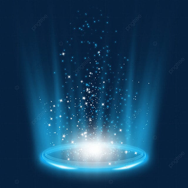 Particle Dynamic Light Effect Hd Transparent, Light Blue Light And ...