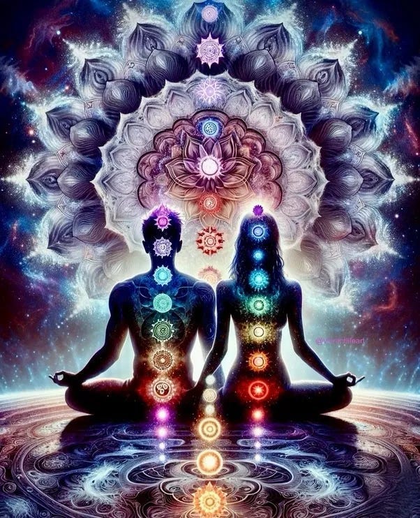 Balancing our masculine and feminine energy in each chakra helps bring twin flames to inner union, and then physical 3D union follows.