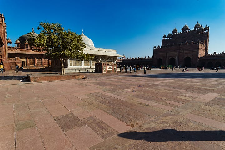 Views of Fatehpur Sikri. You can see the internal view of the Buland Darwaza