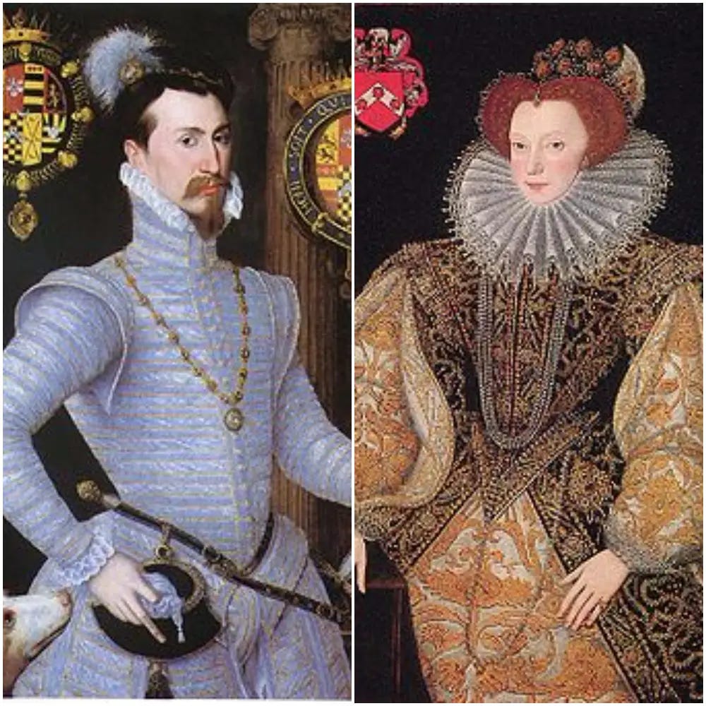 Portraits of Robert Dudley and Lettice Knollys