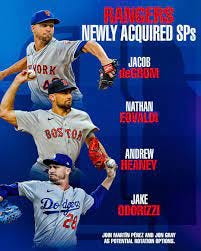 MLB - The Rangers are looking to make some noise in the AL West behind a new-look rotation. | Facebook MLB - The Rangers are looking to make some noise in the AL West behind a new-look rotation. | Facebook