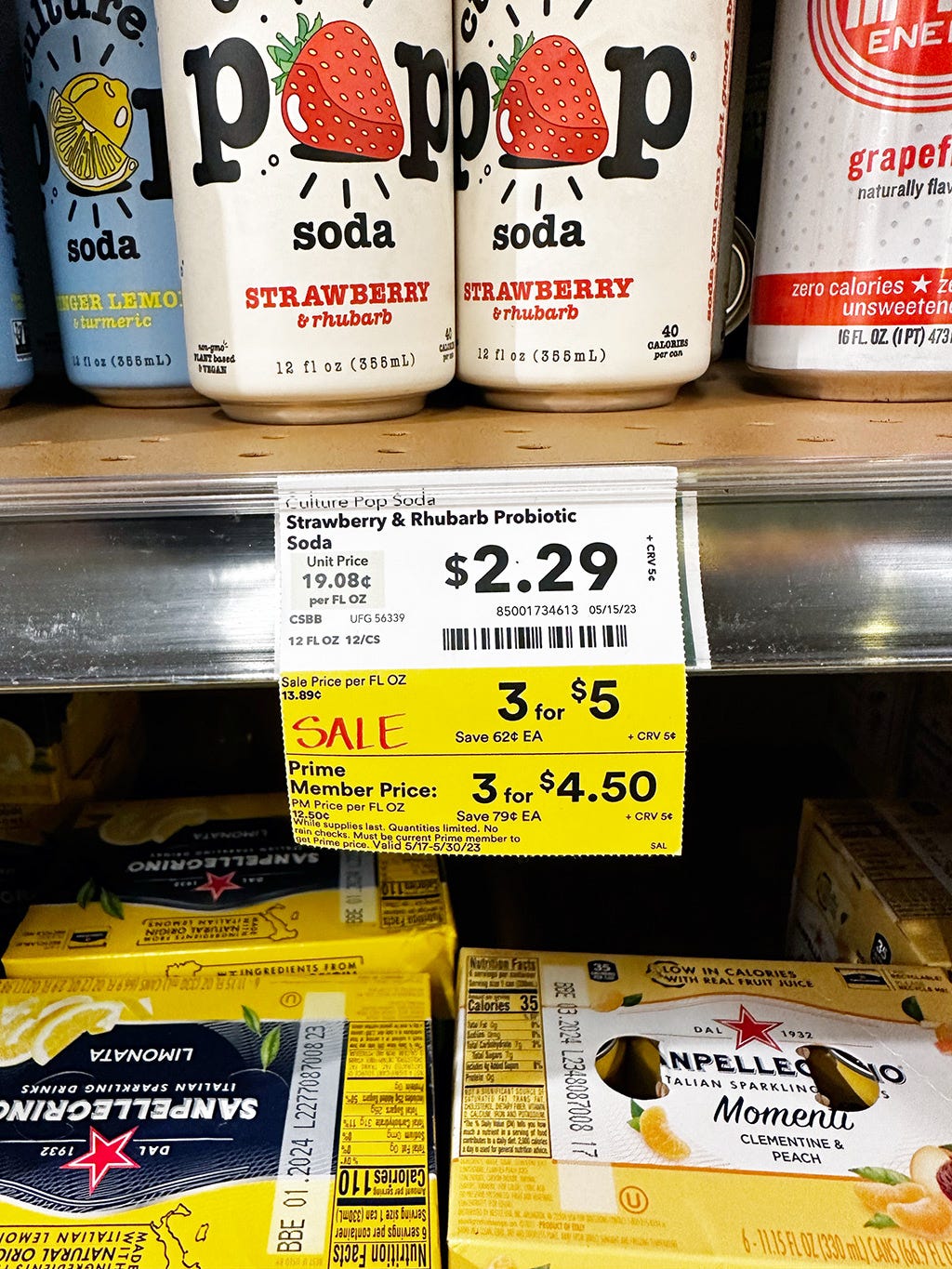 A product on sale at the grocery store