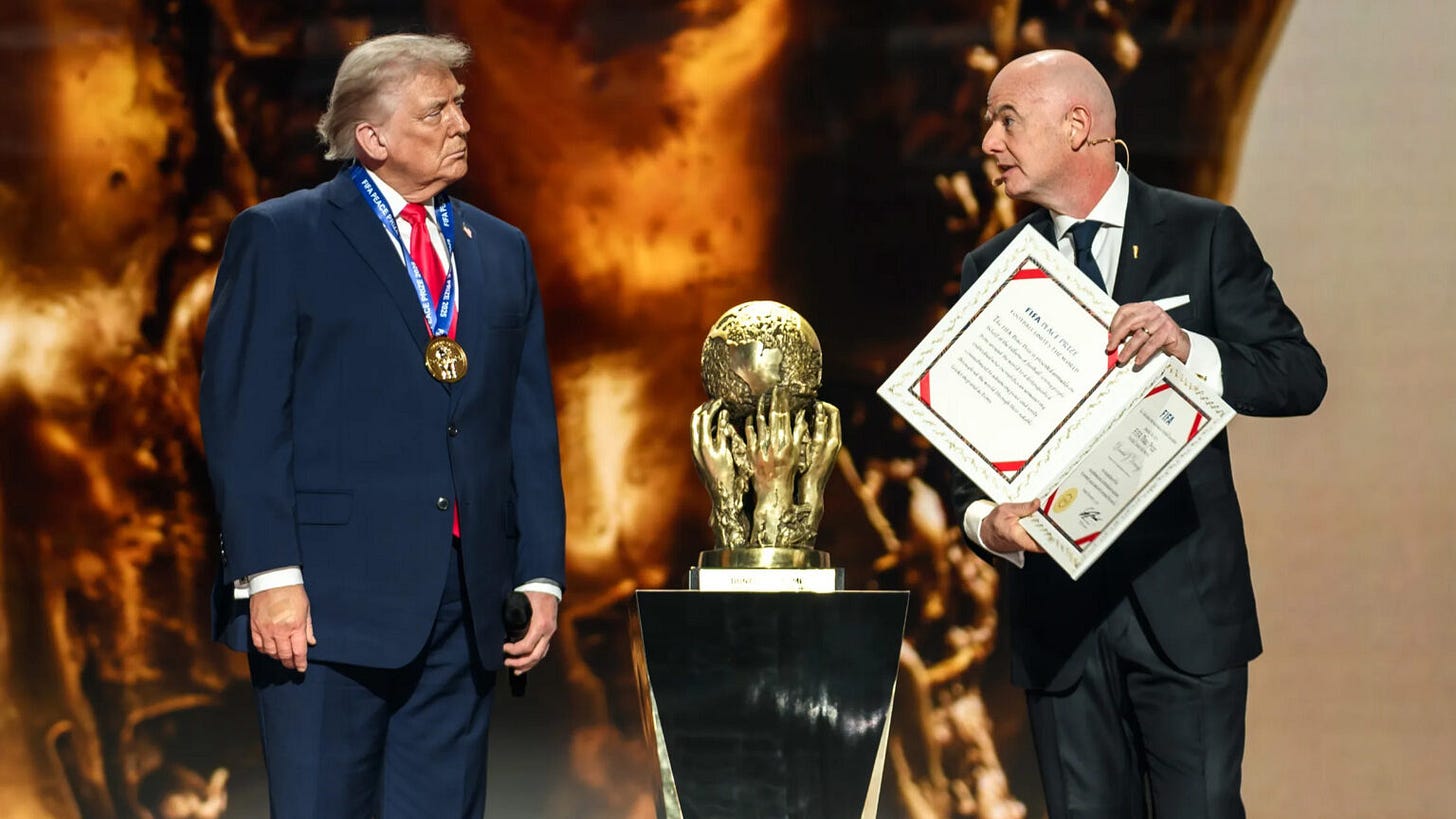 Think the FIFA 'peace prize' was laughably absurd? It was ...