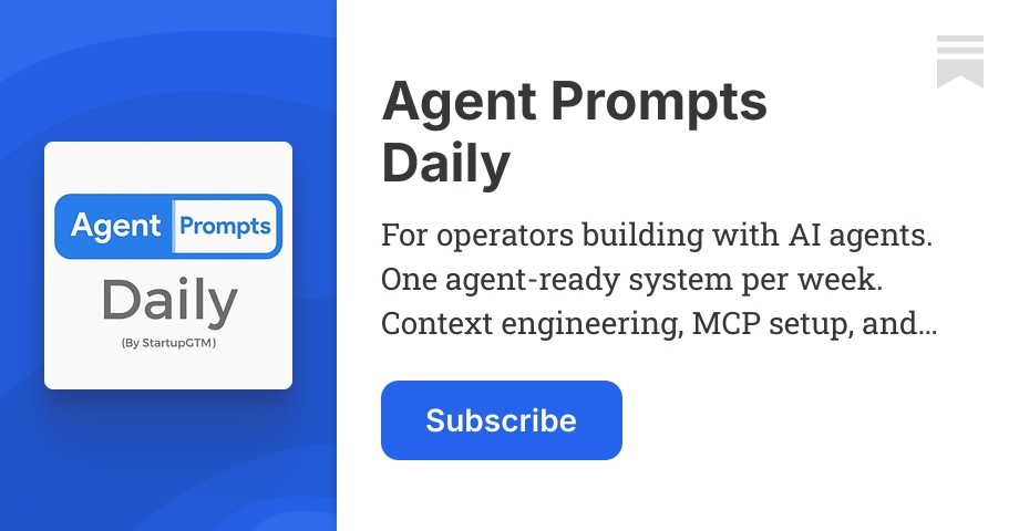 Agent Prompts Daily | Ayush Poddar | Substack