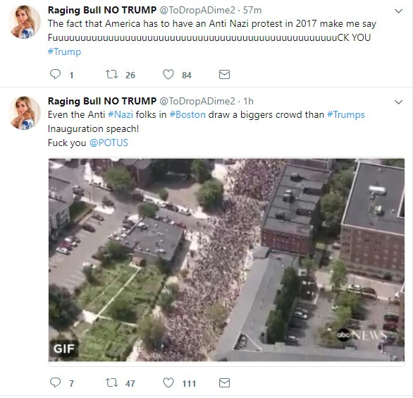 Screenshot of Raging Bull tweet unblocked