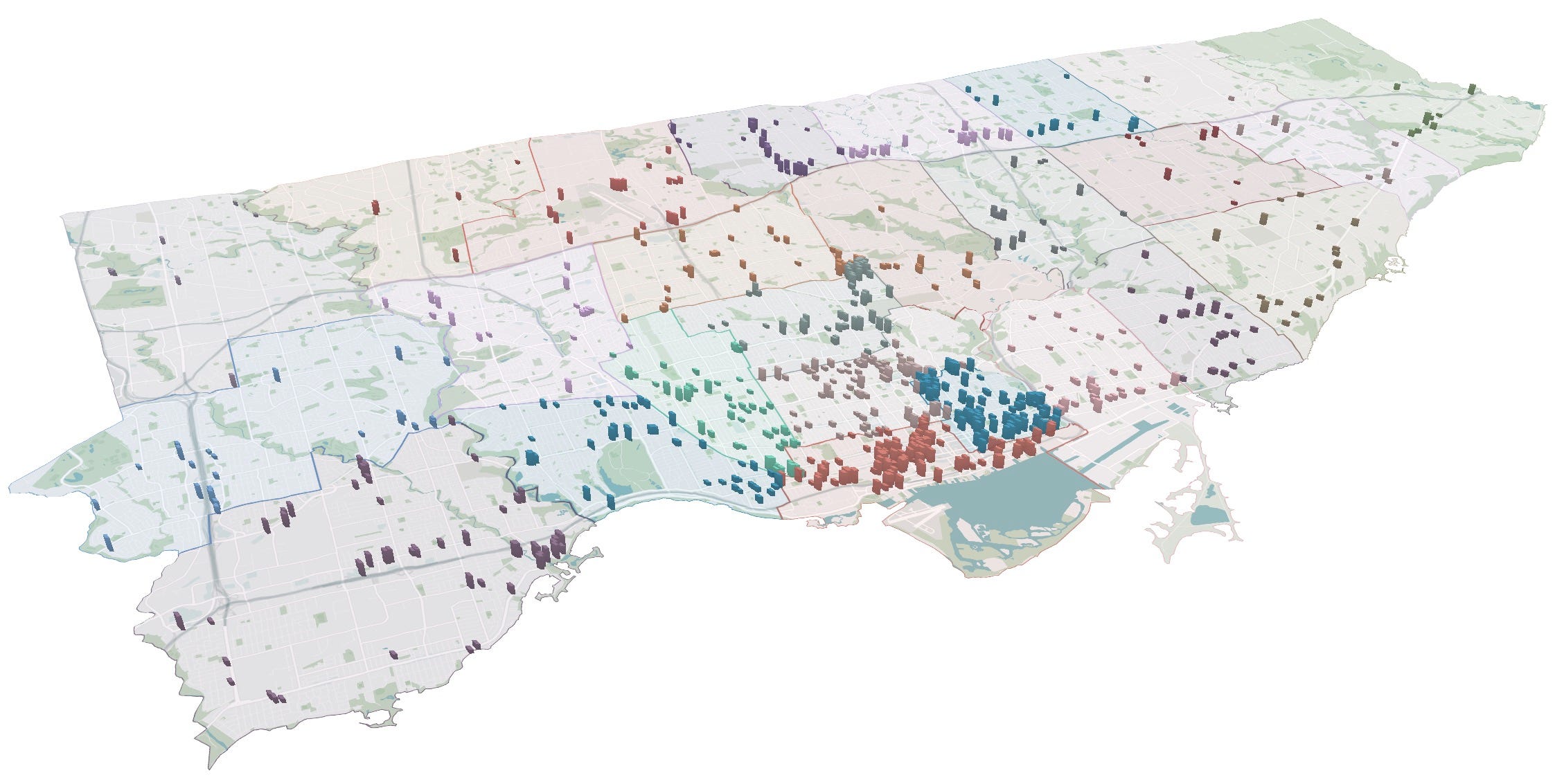 Development map by ward Development map by ward