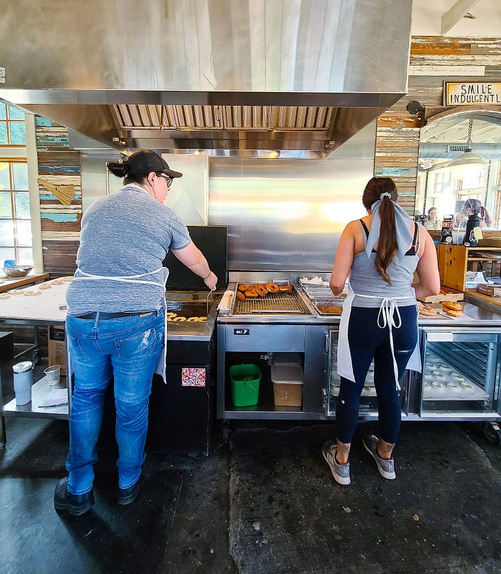 Hole Doughnuts kitchen & register