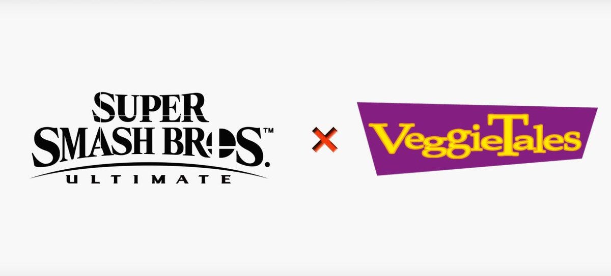 Smashed Crossovers on Twitter: "Super Smash Bros. Ultimate X VeggieTales  https://t.co/7NMUYXekFx" / Twitter