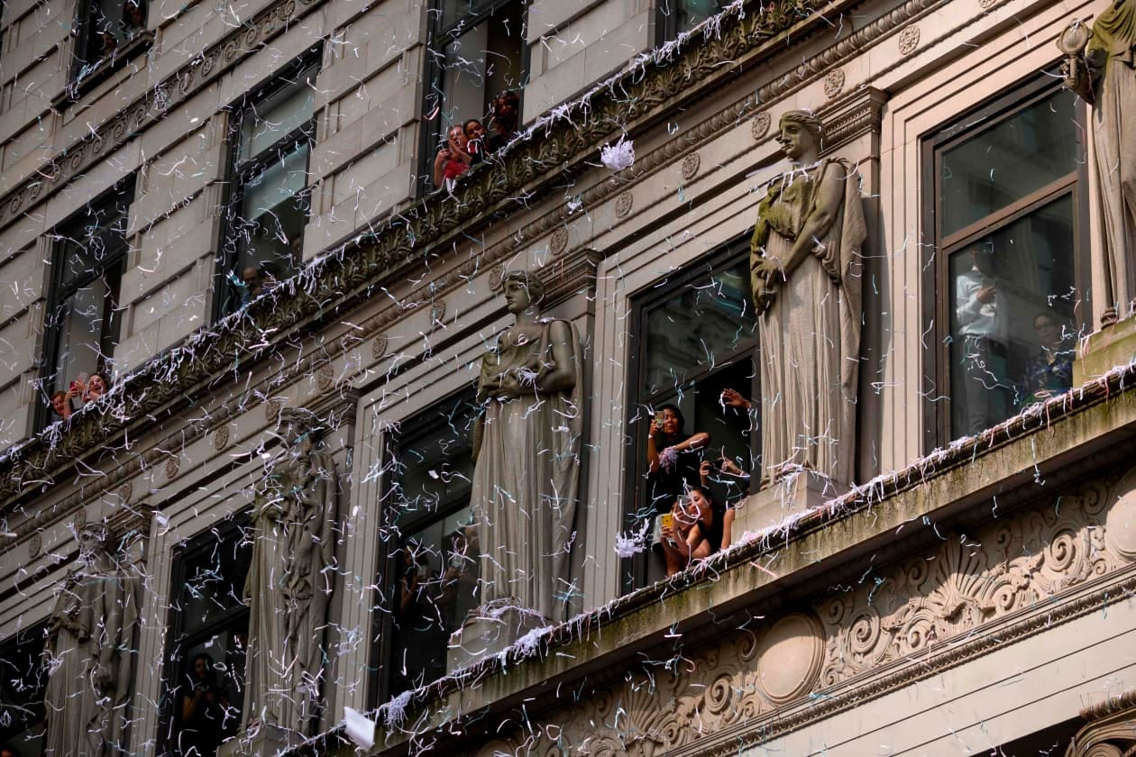 The Knicks' ticker-tape parade is conquering a modern-day reality: Offices  barely use any paper - MarketWatch