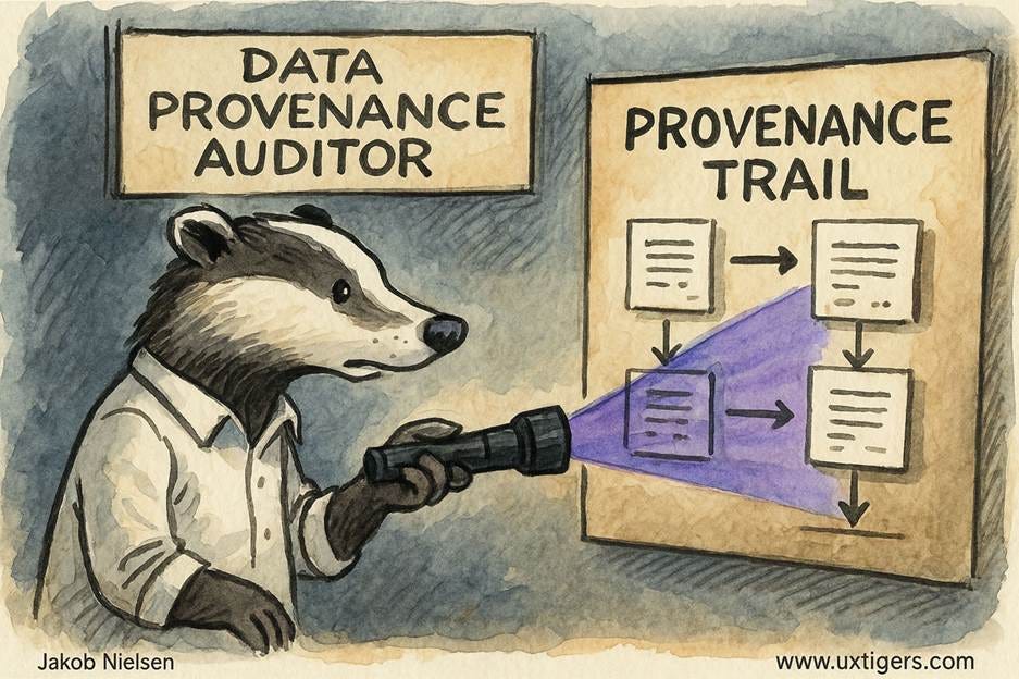 Cartoon of a badger using a flashlight to look at a trail

AI-generated content may be incorrect.